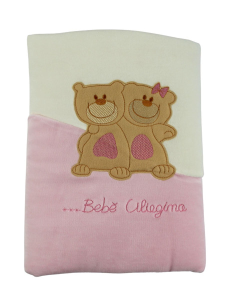 baby cover for chenille cradle, little friends. Colour pink, one size 3