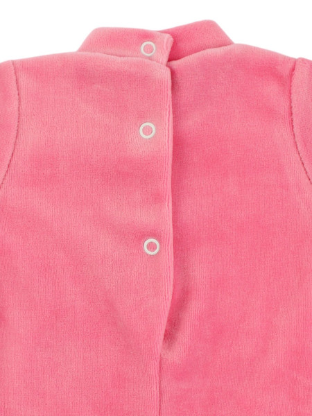 Baby footie baby chenille. Baby footie Cookie Bear. Colour fuchsia, size 6-9 months 3