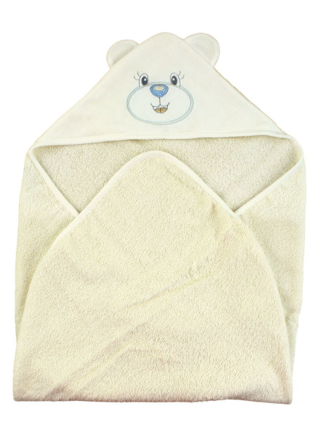 Baby triangle bathrobe Baby bear aby. Colour creamy white, one size Creamy white One size