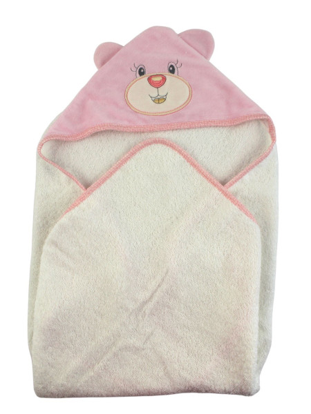 Baby triangle bathrobe Baby bear aby. Colour pink, one size Pink One size