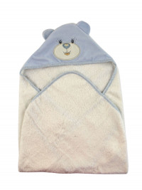 Baby triangle bathrobe Baby bear aby. Colour light blue, one size