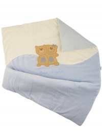 baby cover for chenille cradle, little friends. Colour light blue, one size
