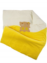 baby cover for chenille cradle, little friends. Colour yellow, one size
