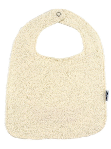 newborn cotton bib. 100% bratty bib. Colour creamy white, one size 3