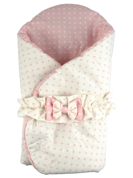 double face polka dot cotton padded sleeping bag. Colour pink, one size 3