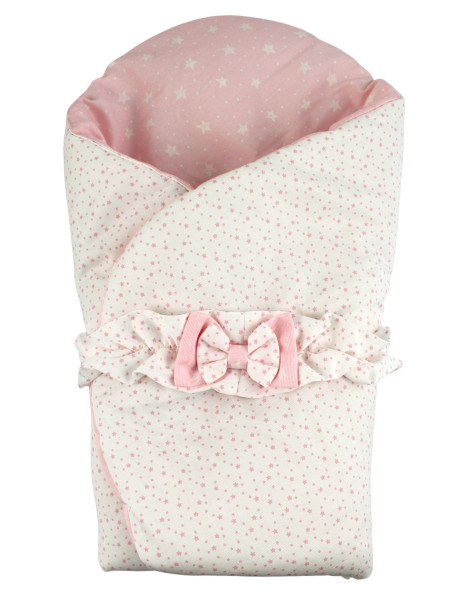 double face cotton padded sleeping bag Petali di Stelle. Colour pink, one size 3