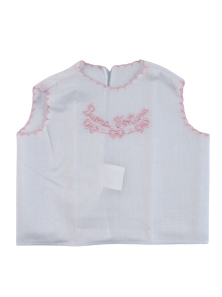 newborn baby blouse good luck in cotton. Blouse Lucky. Colour pink, one size Pink One size