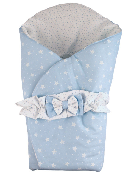 double face cotton padded sleeping bag Petali di Stelle. Colour light blue, one size Light blue One size