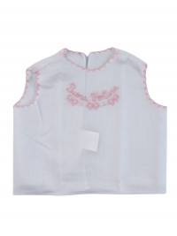 newborn baby blouse good luck in cotton. Blouse Lucky. Colour pink, one size