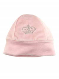chenille hat. royal crown hair. Colour pink, one size