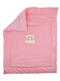 cover chenille cradle. cover bears twins. Colour pink, one size