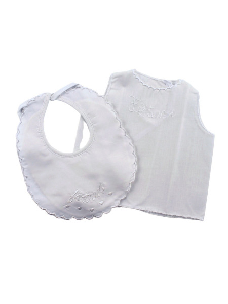 Newborn baby outfit in chenille and cotton, made in Italy. Colour pink, one size 13