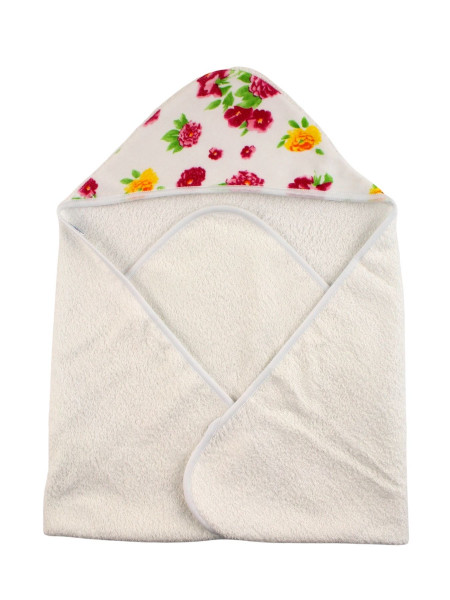 Newborn baby outfit in chenille and cotton, made in Italy. Colour white, one size 7