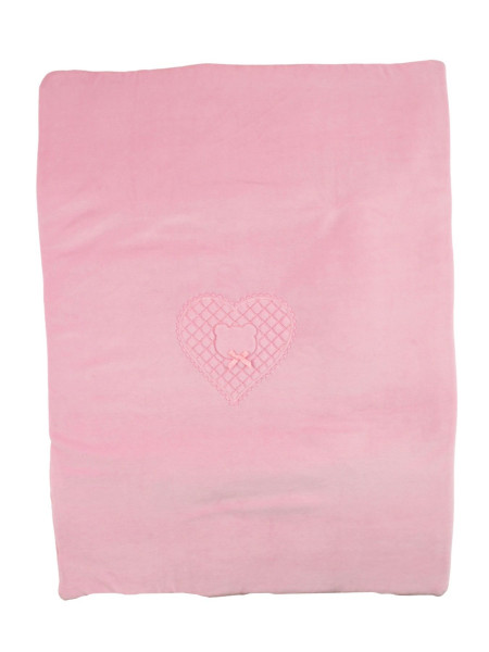 Newborn baby outfit in chenille and cotton, made in Italy. Colour pink, one size 5