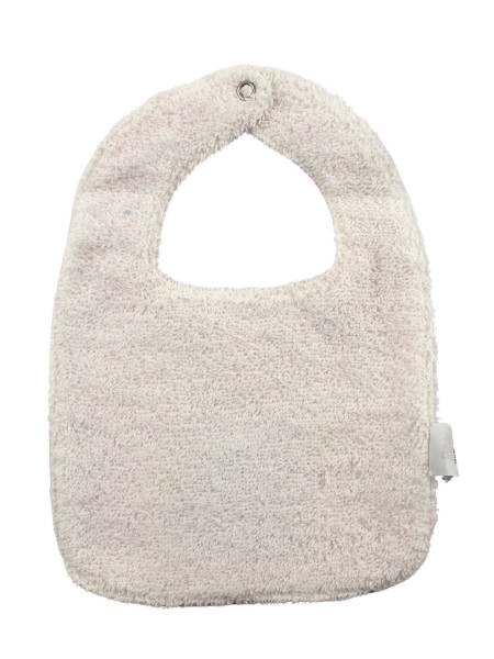 cotton baby bib. Bear and Stars. Colour pink, one size 3