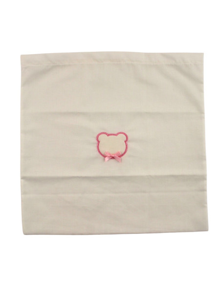 Newborn baby outfit in chenille and cotton, made in Italy. Colour pink, one size 9