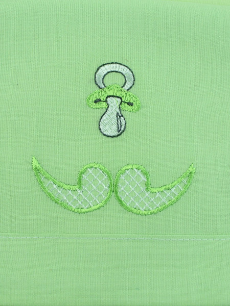 coordinated cot bei sogni outfit 3 pieces. Colour pistacchio green, one size 2