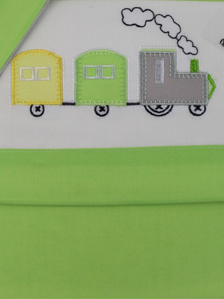 coordinated cradle 3 pcs train. Colour pistacchio green, one size 2
