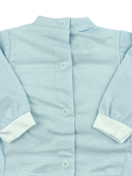 cotton baby outfit tender little faces. Colour light blue, size 3-6 months 3