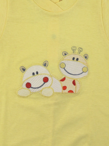 cotton baby footie. baby footie cute friends. Colour yellow, size 18-24 months 2