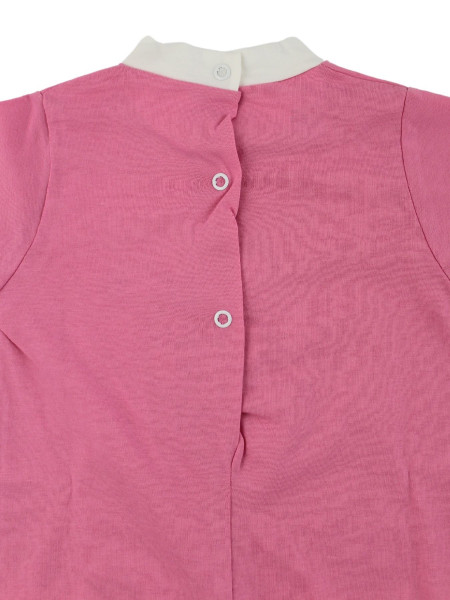 Baby footie cotton bee laughs. Colour fuchsia, size 6-9 months 3