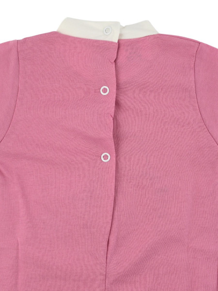 Baby footie Baby bear with cotton kite. Colour fuchsia, size 6-9 months 3