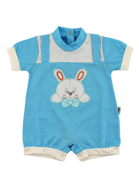 romper cotton bunny with bow. Colour turquoise, size 0-3 months Turquoise Size 0-3 months