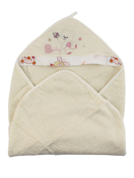 triangle terry baby bathrobe. Colour creamy white, one size Creamy white One size