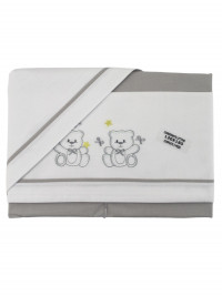 coordinated sheet bed newborn 3 pcs stars and bows. Colour grey, one size