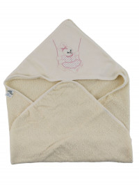 triangle bathrobe newborn swing girl. Colour creamy white, one size