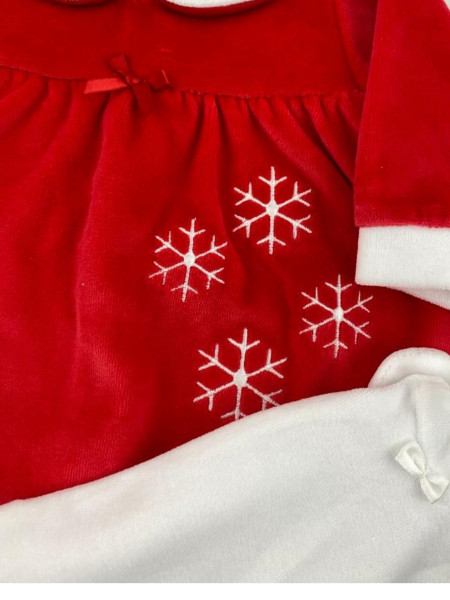 chenille baby dress #christmas colour. Colour red, size 0-3 months 2