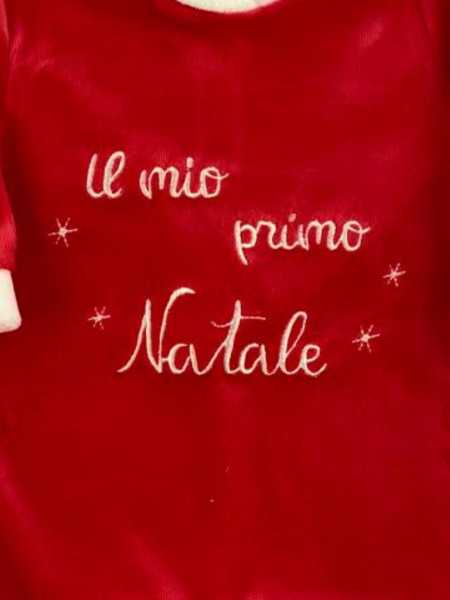 baby footie chenille my first christmas. Colour red, size 3-6 months 3