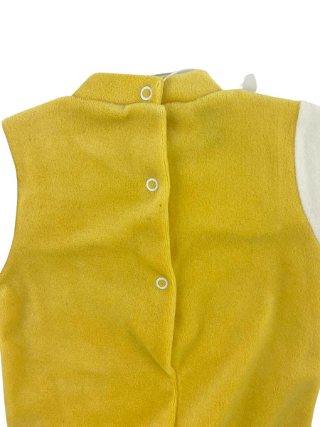 baby footie chenille love of mommy and daddy. Colour yellow, size 9-12 months 3