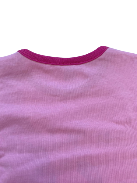 short sleeve cotton baby girl summer pajamas and shorts. Colour pink, size 18-24 months 3