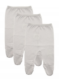 newborn gaiters . tris cotton. Colour white, size 0-1 month