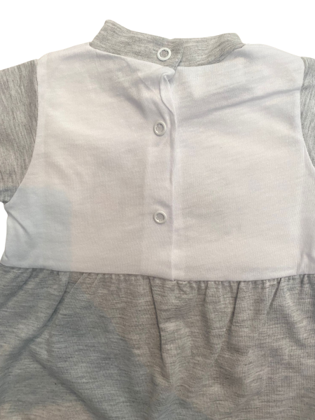 cotton summer romper for newborn baby. Colour grey, size 3-6 months 3