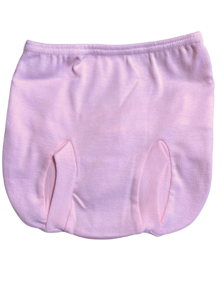 anatomical cotton baptismal panties. Colour pink, size 1-3 months 2