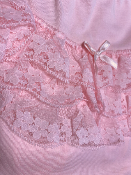 anatomical cotton baptismal panties. Colour pink, size 1-3 months 3