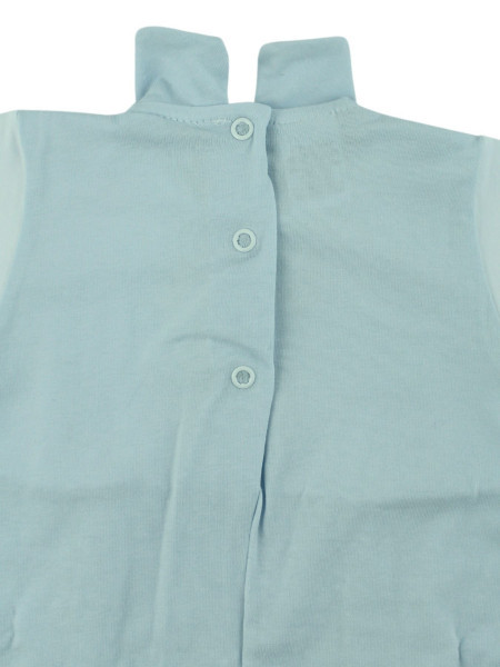 Bielastic Baby Bear footie with cotton bow tie. Colour light blue, size 6-9 months 2