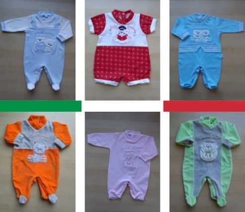 Newborn sleepsuits Made in Italy