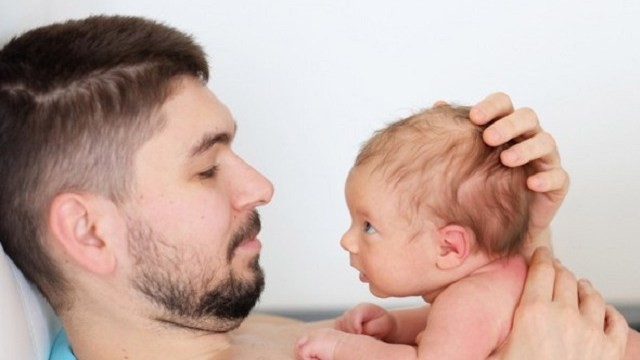 Even dads take care of their children
